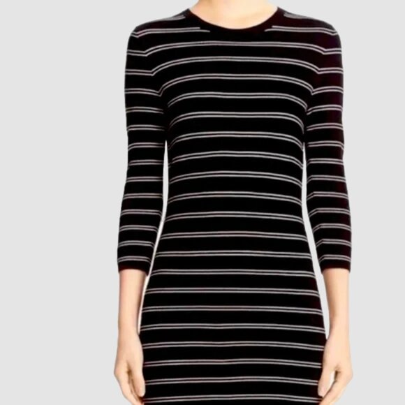 Theory Delissa B Dress sz M Striped Textured Knit Medium - Picture 2 of 11